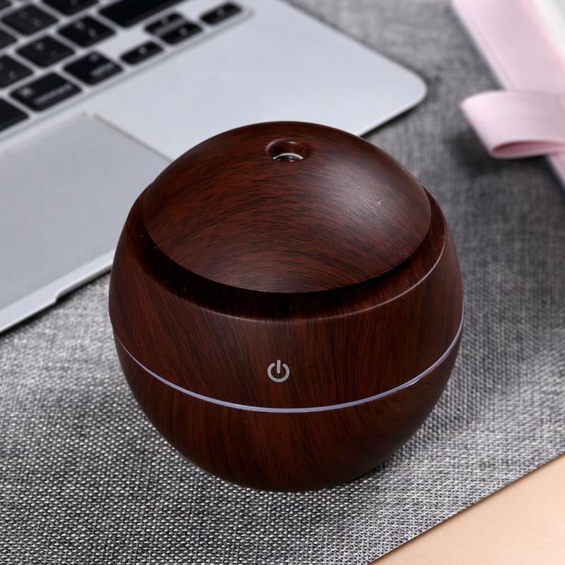 Wood Grain USB Aroma Essential Oil Diffuser Ultrasonic Cool Mist