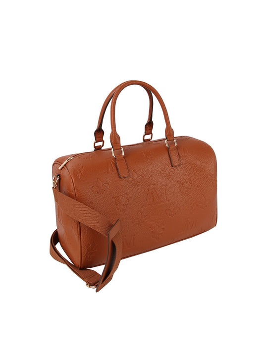 Monogram duffle bag with crossbody strap