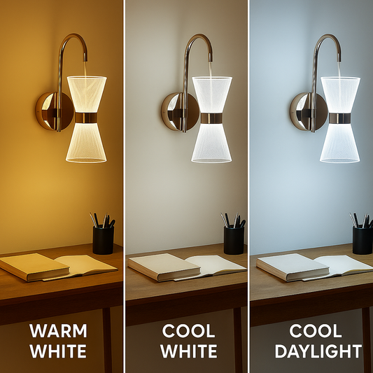 Chanya Haus Decorative LED Wall Sconce in Golden Aluminium