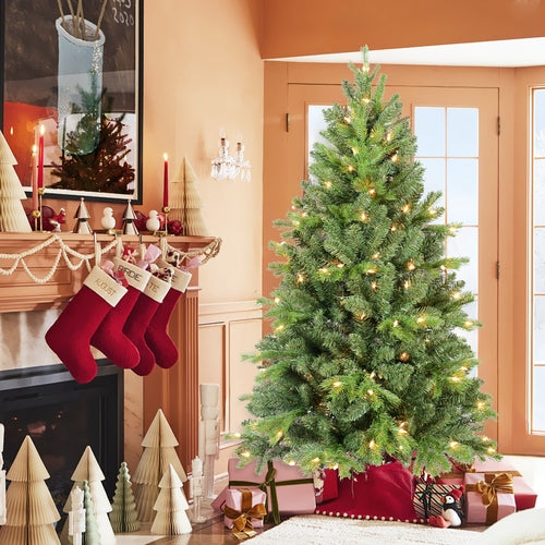 4FT Christmas Tree with 527 Tips and 150 Warm White LED Lights –