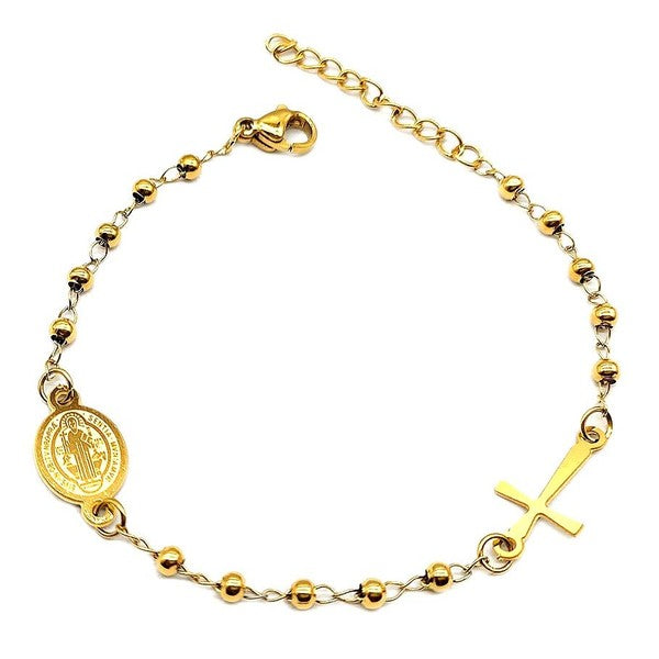 Saint Benedict San Benito Rosasry Bracelet