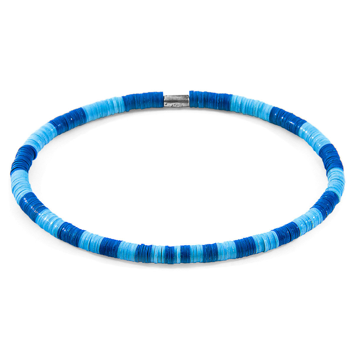 Blue - Turquoise Noah Silver and Vinyl Disc SKINNY Bracelet