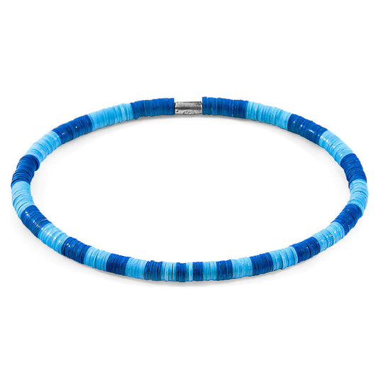 Blue - Turquoise Noah Silver and Vinyl Disc SKINNY Bracelet