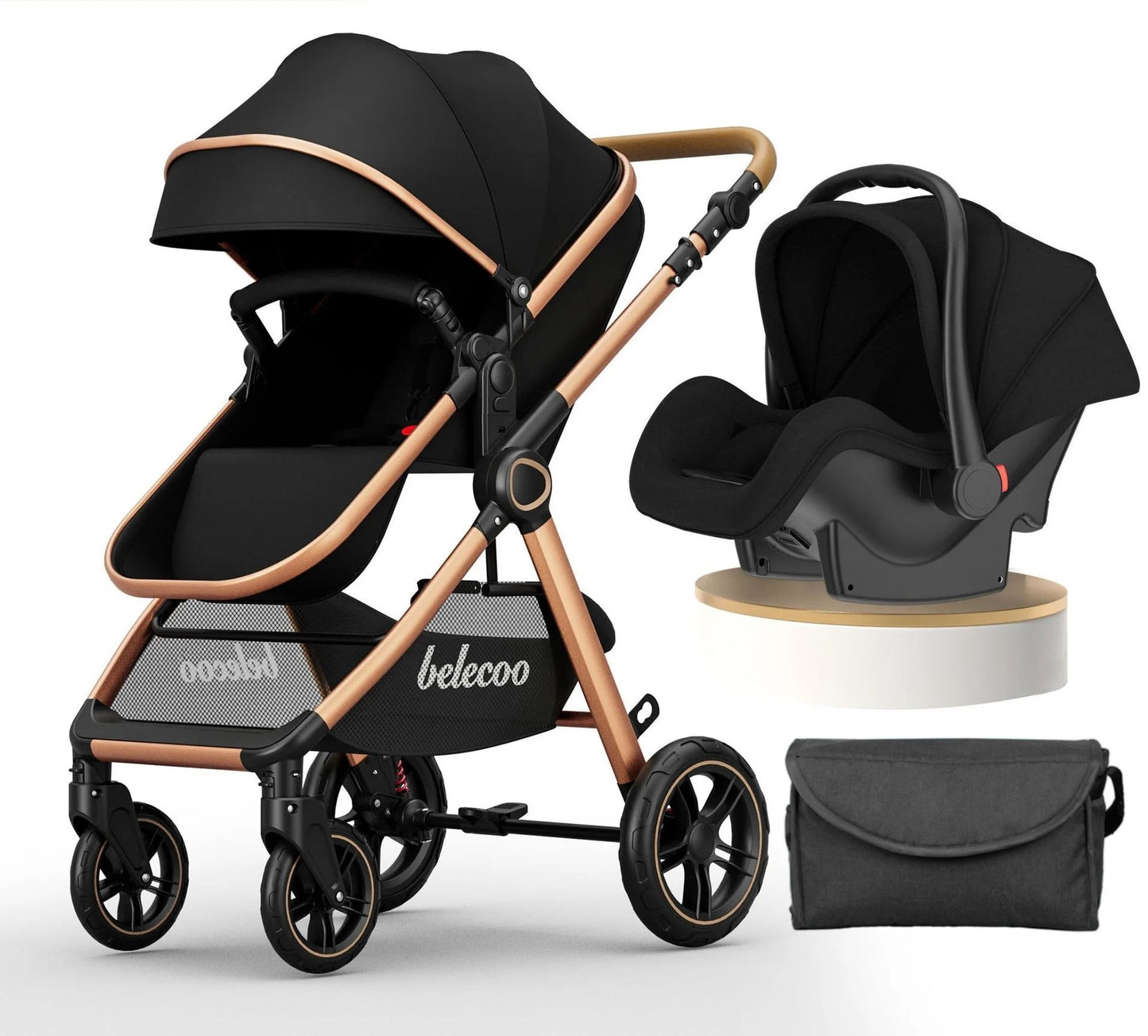 Kinderwagen Luxury Baby Stroller Pram 3 in 1 With Car Seat Poussette 3